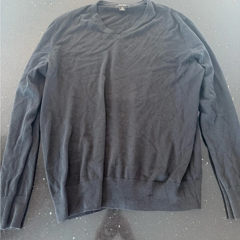 Men's Black Banana Republic Luxury Blend V-Neck Sweater